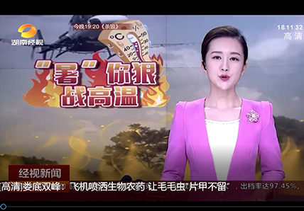 婁底：飛機噴灑生物農(nóng)藥 讓毛毛蟲“片甲不留“